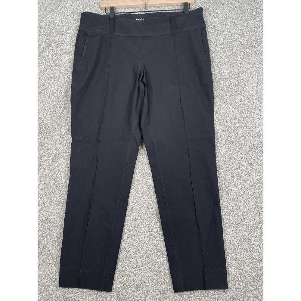 JOFIT Full Length Slimmer Pull On Black Gold Pant Womens Sz XXL Active SPF